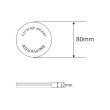 画像2: 日本製 ガラス研磨用バフ80mm（1枚）75φ用 (2)