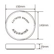 画像2: 日本製 150HN ウレタンバフ細目（1枚）新設計・低重心タイプ 125φ用 (2)