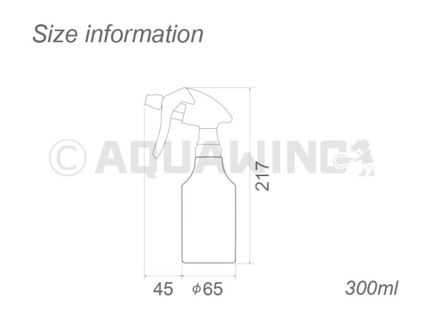画像2: AW-CHS300｜日本製キャニヨンスプレー容器300ml霧ノズルPE半透明ボトル キャニオンスプレー容器 (2)
