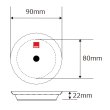 画像2: RUPES COARSE WOOL POLISHING PADS ルペス コルサ ブルーウールバフ 80-90mm 9.BW100H for LHR75E (2)