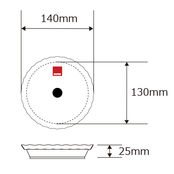 画像3: RUPES D-A MEDIUM Wool Polishing Pad ルペス ミディアムウールポリッシングパッド イエロー 黄 9.NW130M φ130mm For LHR15, HLR15, LK900E, LHR12E, LTA125 (3)