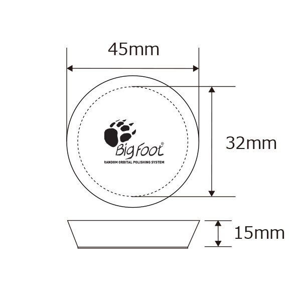画像3: RUPES D-A ULTRA-FINE Polishing Foam Pad ルペス ウルトラファイン ポリッシングフォームパッド ホワイト 白 超微粒子 9.DA40S 32/45mm Height15mm For iBrid nano φ34pad (3)